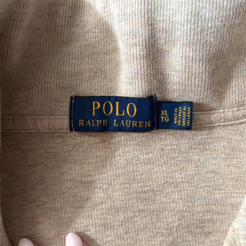 **LIKE NEW** Men’s Polo Quarter Zip Pullover Sweater - Picture 4 of 7